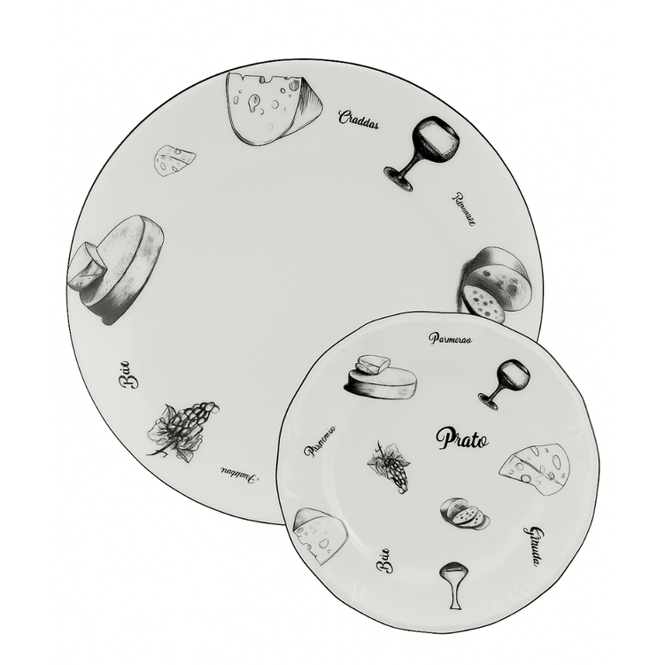 Kit Pratos Queijos - Ce Porcelanas -2- Kit Pratos Queijos - Ce Porcelanas -2-